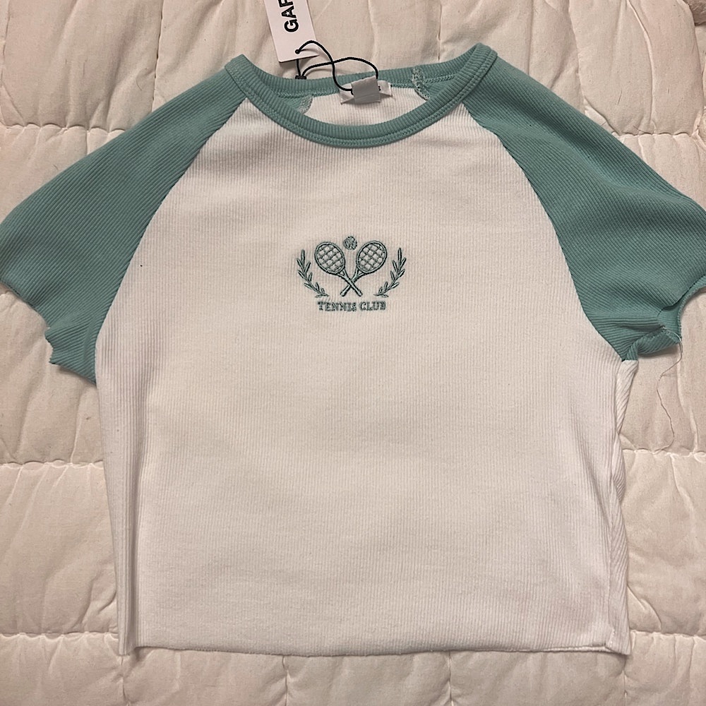 Garage Green Tennis Club Baby Tee